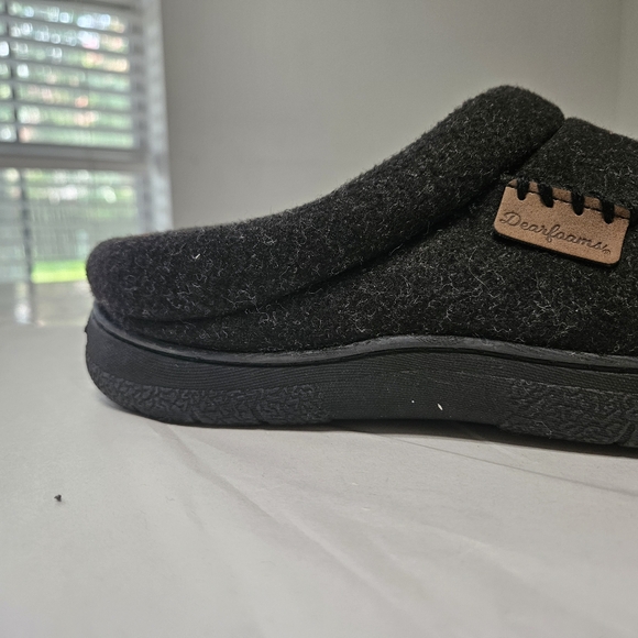 Dearfoams wool blend slip on slippers size Medium (9 - 10) - Picture 6 of 9